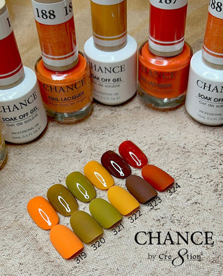 Chance Matching Color Gel & Nail Lacquer 0.5oz - 48 Colors - Autumn Spice Collection w/ 1 Color Chart - C8 Nail SupplyCre8tionCHANCE48-AUTUMN