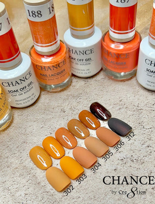 Chance Matching Color Gel & Nail Lacquer 0.5oz - 48 Colors - Autumn Spice Collection w/ 1 Color Chart - C8 Nail SupplyCre8tionCHANCE48-AUTUMN