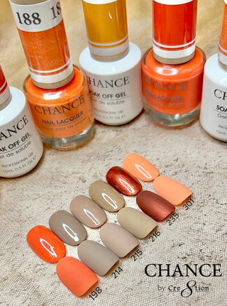 Chance Matching Color Gel & Nail Lacquer 0.5oz - 48 Colors - Autumn Spice Collection w/ 1 Color Chart - C8 Nail SupplyCre8tionCHANCE48-AUTUMN
