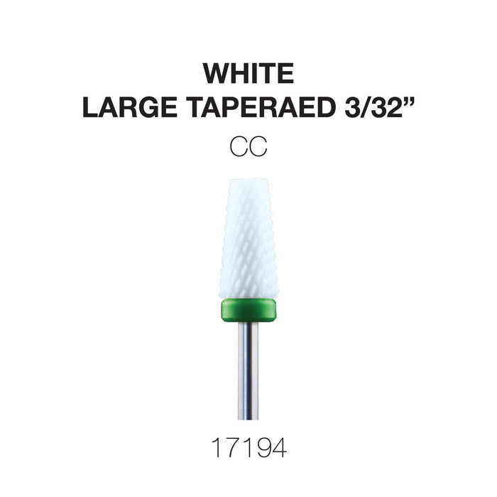 Cre8tion White Ceramic - Large Tapered - 3/32"