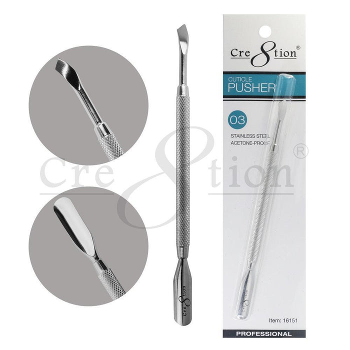 Cre8tion Stainless Steel Cuticle Pusher P03