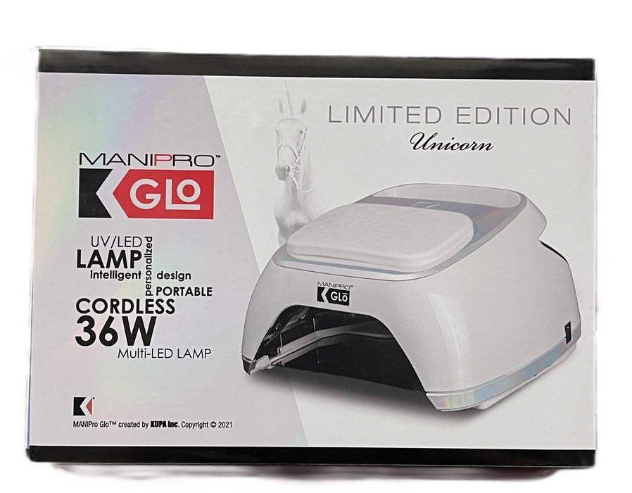 LIMITED EDITION - Kupa Mani-pro GLO LED/UV Lamp 36W - White with Unicorn Trim