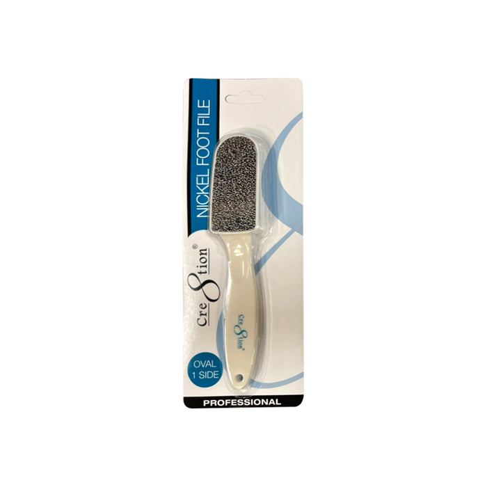 Cre8tion Nickel Foot Files Oval - 1 side