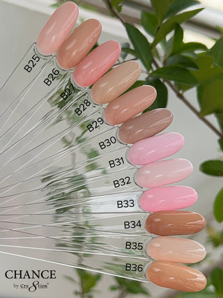 Chance Full Set - Matching Duo 0.5oz - Bare Collection 36 Colors w/ 1 sets color chart
