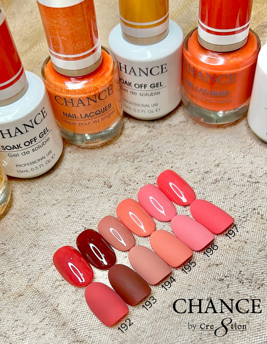 Chance Matching Color Gel &amp; Nail Lacquer 0.5oz - 36 colores - Hello Autumn Collection con 2 juegos de carta de colores