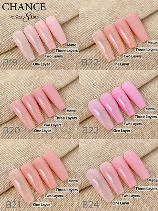 Chance Full Set - Matching Duo 0.5oz - Bare Collection 36 Colors w/ 1 sets color chart