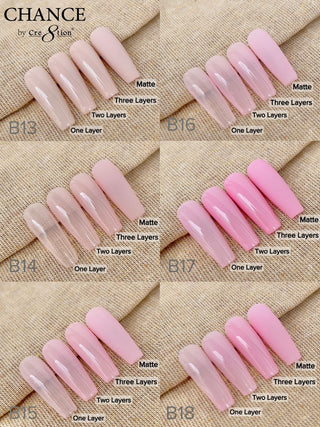 Chance Full Set - Matching Duo 0.5oz - Bare Collection 36 Colors w/ 1 sets color chart