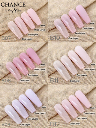 Chance Full Set - Matching Duo 0.5oz - Bare Collection 36 Colors w/ 1 sets color chart